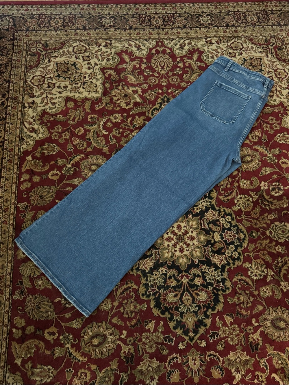 Mica Wide-Leg Jeans in Medium Blue Denim - Picture 2 of 2